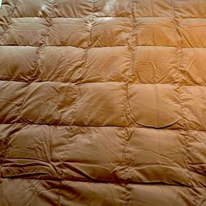 Brown throw (75% down)